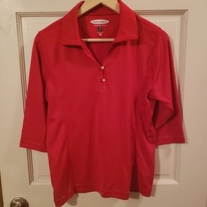 Beautiful dark pink golf shirt